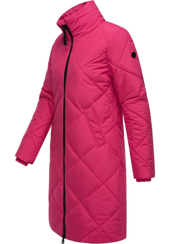 ragwear ragwear Steppmantel Rebela stylischer Winterparka mit abnehmbarer Kapuze, Rosa, – Produktbild 4 von 4