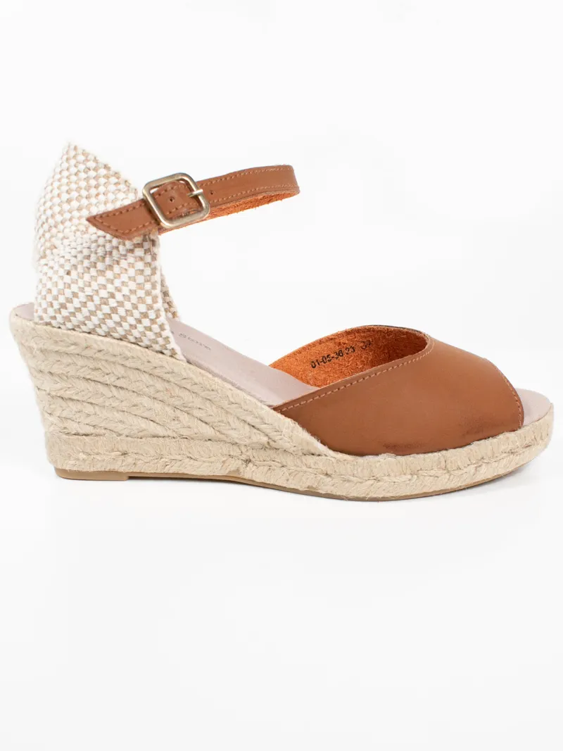 Will's Vegan Store Will's Vegan Store Damen vegan Wedges Espadrille Tan Canvas, Beige, – Produktbild 2 von 2