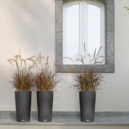 Lechuza® Lechuza® 'Cilindro Cottage 32', granit, ca. Ø 32 x H 56 cm – Produktbild 1 von 1