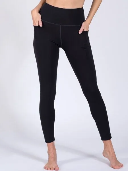 Magadi Magadi Yoga Leggings AMALIA aus softem Stretch, mit Taschen, Schwarz, – Produktbild 4 von 4