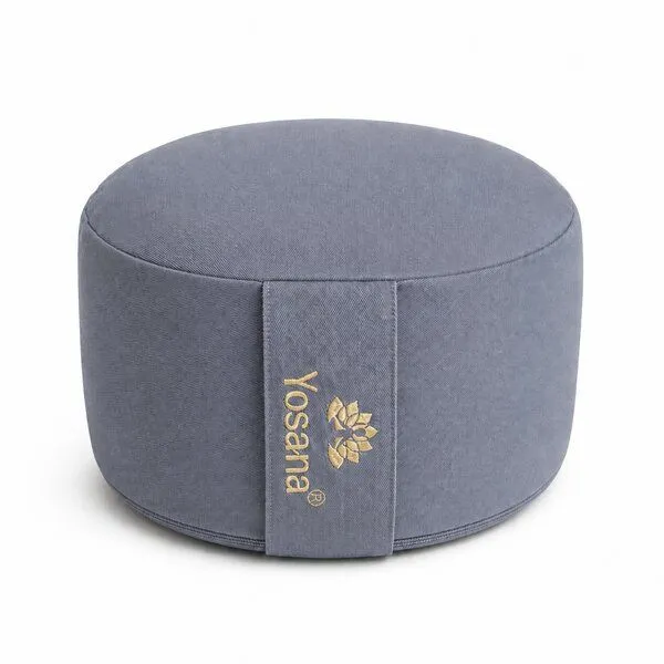 Yosana Yosana Yogakissen rund, Meditationskissen 30x15cm, Indigo dust, – Produktbild 1 von 8