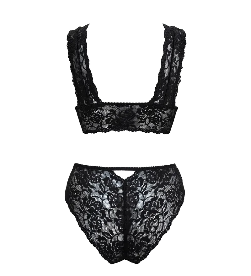 Anekdot Anekdot Damen vegan Dessous-Set, Schwarz, – Produktbild 1 von 2
