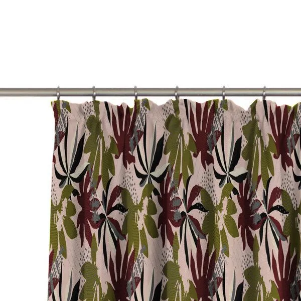 Nature by Adam Nature by Adam Vorhang aus 100% Bio-Baumwolle - Made in Germany - Jungle, Rosa, – Produktbild 1 von 7