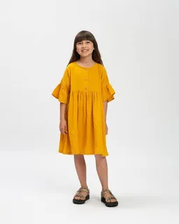MATONA Matona Rüschenkleid aus Musselin für Kinder / Volant Dress – Produktbild 1 von 1