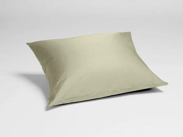 Yumeko Yumeko Kissenbezug aus Baumwollsatin, Light olive, – Produktbild 2 von 4