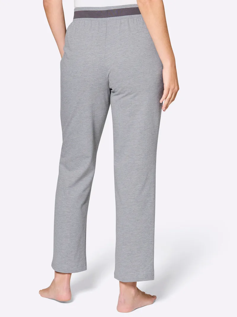 feel good Dehnbund-Hose, Grau-meliert-anthrazit, – Produktbild 2 von 2