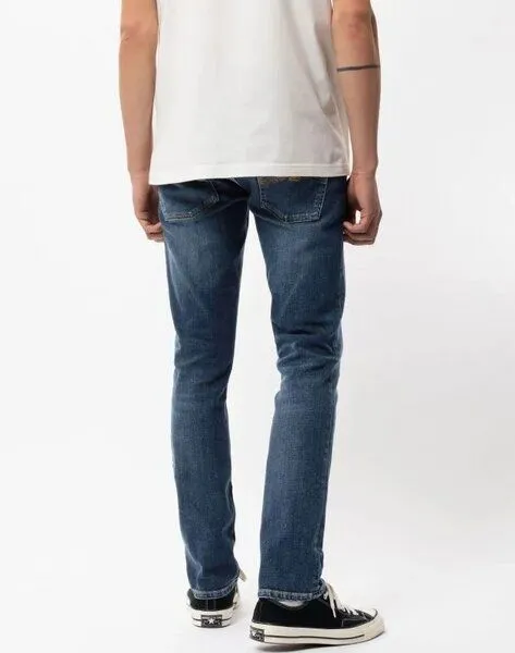 Nudie Jeans Nudie Jeans Slim Fit Jeans - Grim Tim, Indigo myth (blau), – Produktbild 3 von 4