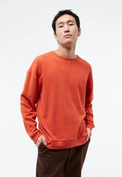 Givn Berlin Givn Berlin Sweater GBCEDRICO loose Fit aus recycelter Baumwolle, Dark orange, – Produktbild 2 von 4