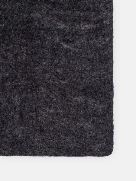 myfelt myfelt Filzteppich rechteckig, 100% reiner Schurwolle, Anthrazit meliert (hugo), – Produktbild 1 von 4