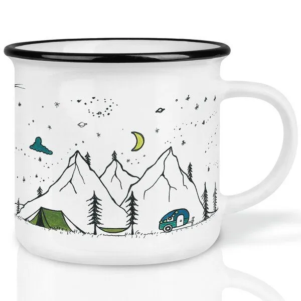 LIGARTI LIGARTI Keramiktasse – Camping Life – Produktbild 1 von 1
