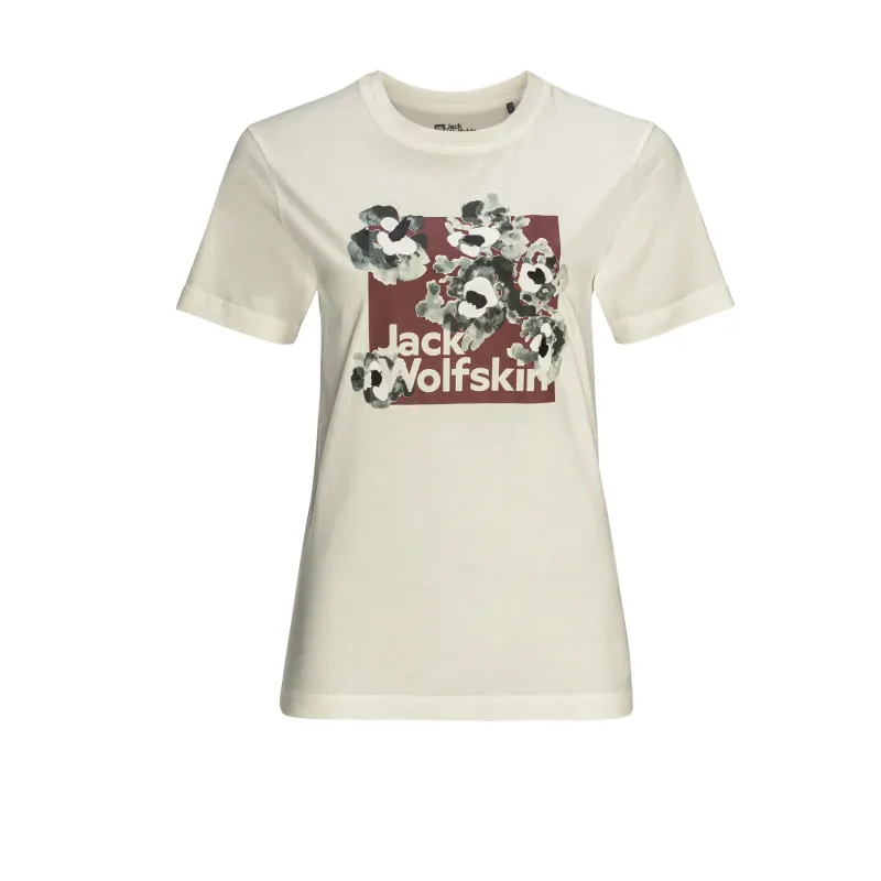 Jack Wolfskin T-Shirt Frau Jack Wolfskin Florell Box, Weiß, – Produktbild 1 von 1