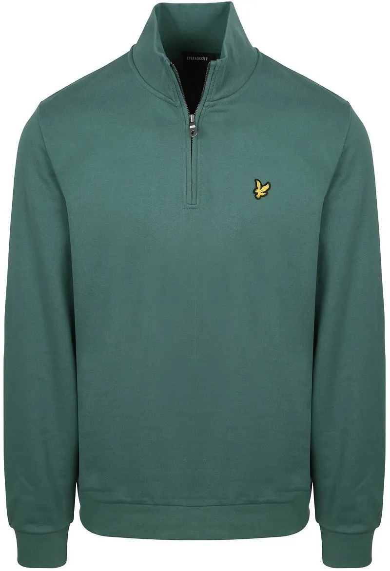 Lyle and Scott Lyle & Scott Sweat Half Zip Pull Everglade Grün - Größe XL, Dunkelgrün, – Produktbild 2 von 3