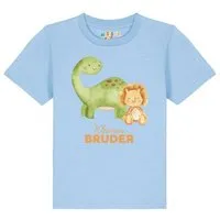 watabout kids watabout.kids T-Shirt Kinder Dinosaurier 06 Kleiner Bruder, Blue soul, – Produktbild 1 von 1