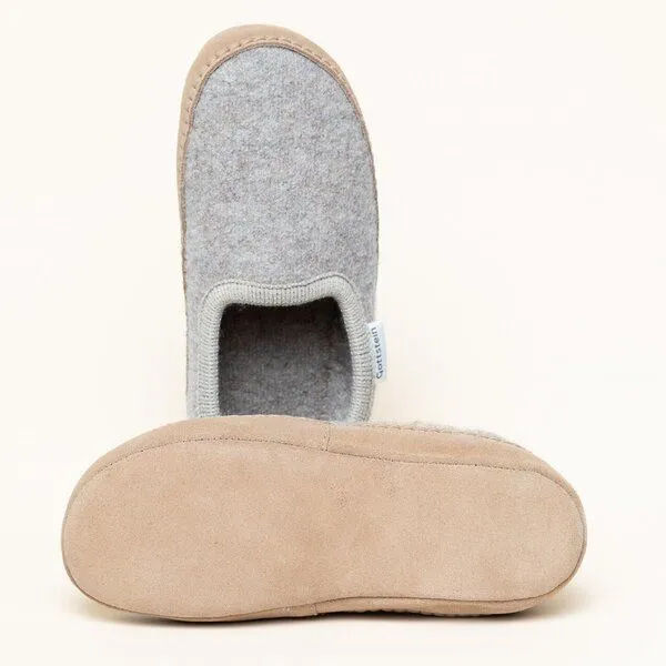 Gottstein Gottstein Woll-Hausschuh Cheyenne aus 100% Schurwolle | Hüttenschuh für Damen & Herren, Beige, – Produktbild 4 von 4