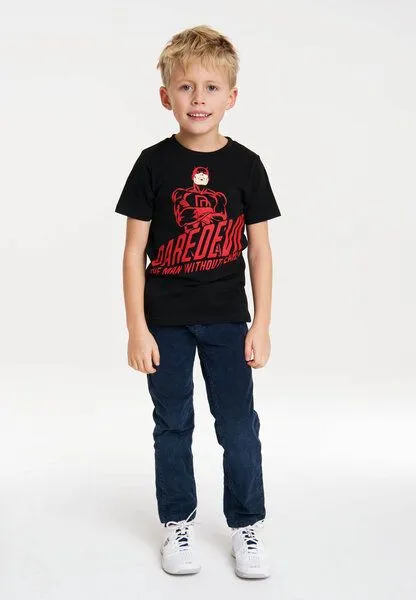 LOGOSH!RT LOGOSH!RT Marvel Daredevil Bio T-Shirt Kinder, Schwarz, – Produktbild 2 von 3