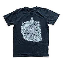 ilovemixtapes ilovemixtapes Fuchs 2.0 Unisex Bio-Baumwoll T-Shirt – Minimalistisches Linienmotiv, handbedruckt in Frankfurt – Produktbild 1 von 1