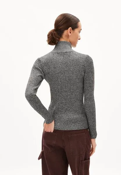 ARMEDANGELS ARMEDANGELS MIKAELAA CLEAN UP - Damen Pullover Slim Fit aus Bio-Baumwoll Mix, Black-undyed, – Produktbild 2 von 4