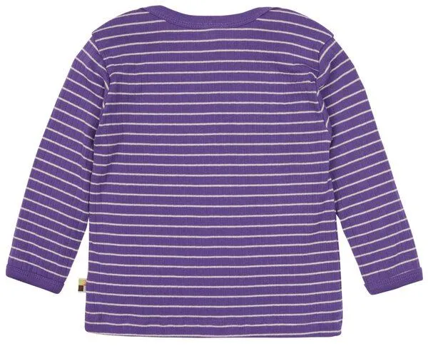 loud + proud loud + proud Babys & Kinder Shirt Langarm Derby Rib, GOTS-zertifiziert, Violet(lila), – Produktbild 1 von 1