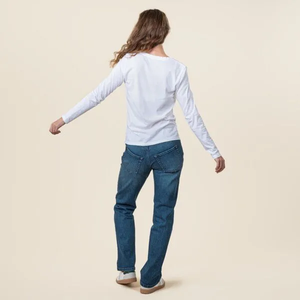 Living Crafts Living Crafts Langarm-Shirt - TARANA, White (weiß), – Produktbild 3 von 4