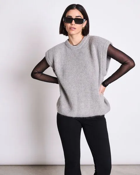 JAN N JUNE JAN N JUNE Slipover THANDA, Light grey, – Produktbild 1 von 3