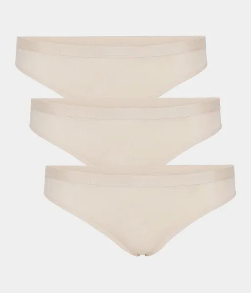 Copenhagen Bamboo 3 Stück cremefarbene Bambus-Tanga-Slips – Produktbild 1 von 4