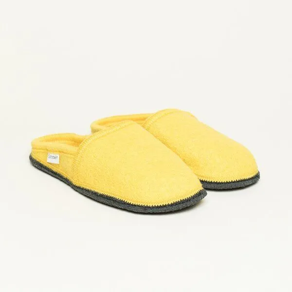 Gottstein Gottstein Filz-Hausschuh Villach - Pantoffel für Damen & Herren aus 100% Schurwolle, Gelb, – Produktbild 1 von 4