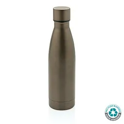 XD Collection RCS recycelte Stainless Steel Solid Vakuum-Flasche, braun – Produktbild 1 von 1
