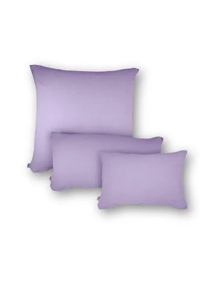 Hutch&Putch Hutch&Putch Musselin Kopfkissenbezug 100% Bio-Baumwolle, Lavendel, – Produktbild 2 von 4
