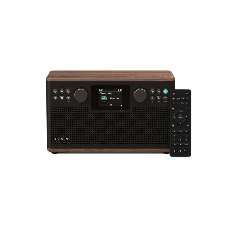 Pure Classic H6 kaffee schwarz/walnuss DAB+ Radio – Produktbild 1 von 1