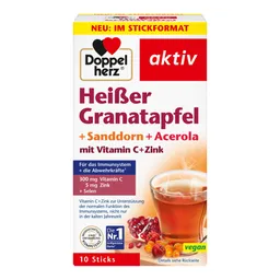 Doppelherz Doppelherz aktiv Heißer Granatapfel + Sanddorn + Acerola – Produktbild 1 von 1