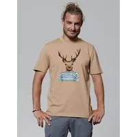 watapparel watapparel T-Shirt Unisex Hirsch, Latte, – Produktbild 1 von 1