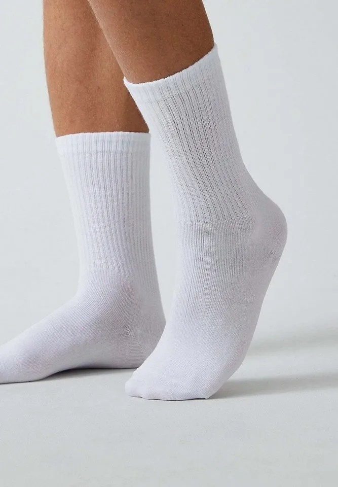 SNOCKS Tennissocken Cleane Sportsocken (4-Paar) aus Bio-Baumwolle, stylish für jedes Outfit, Bunt|schwarz, – Produktbild 3 von 5