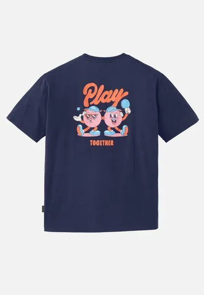 recolution Herren T-Shirt aus Bio-Baumwolle - APOSERIS PLAY TOGETHER - recolution, Eclipse blue (blau), – Produktbild 2 von 2