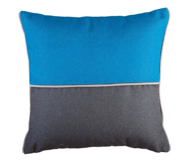 liv interior liv interior Recyceltes In-/Outdoor Kissen PALO, Blau/grau, – Produktbild 3 von 4
