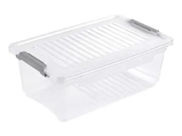 Keeeper keeeper Clip-Aufbewahrungsbox "Leonie" 28,5 x 18,5 x 10,5 cm, 3,7 l, natural transparent – Produktbild 1 von 1