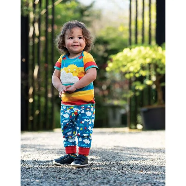Frugi Frugi T-Shirt Rainbow Multistripe Sun – Produktbild 2 von 3