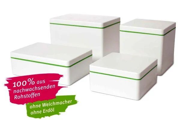 ajaa ajaa Quadratische Aufbewahrungsbox 0,6 l, Cool gray, – Produktbild 3 von 4