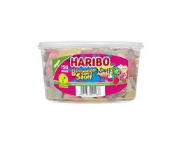 Haribo Haribo Bärenzungen super sauer vegan 150er - Saure Fruchtgummis - Bärenzungen-Form - Ohne künstliche Farbstoffe - Vegan - Köstliche. 150 saure in Für – Produktbild 1 von 1