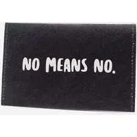 paprcuts paprcuts RFID Kartenhalter, No means no (schwarz weiß), – Produktbild 1 von 1