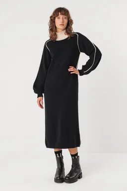 SKFK SKFK Damen vegan Kleid Larraitz Schwarz – Produktbild 1 von 1