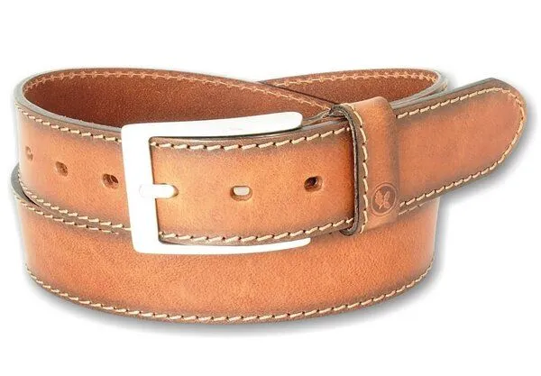 Greenbelts Greenbelts Herren Ledergürtel BEN, Tobacco, – Produktbild 2 von 4