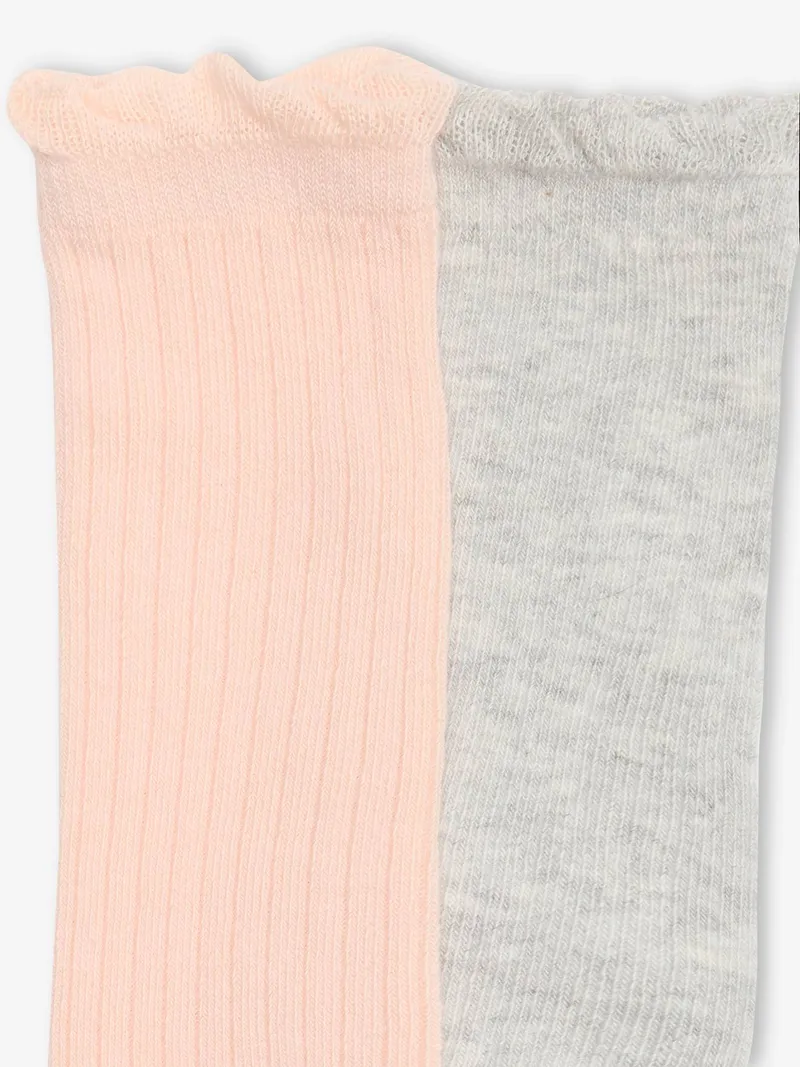 Vertbaudet 2er-Pack Baby Strümpfe pudrig, Pudrig rosa, – Produktbild 2 von 2