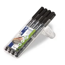 Staedtler 4 STAEDTLER Universalstifte "Lumocolor 318" fein schwarz permanent – Produktbild 1 von 1