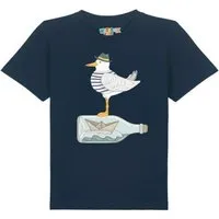 watabout kids watabout.kids T-Shirt Kinder Möwe mit Hut, French navy, – Produktbild 1 von 1