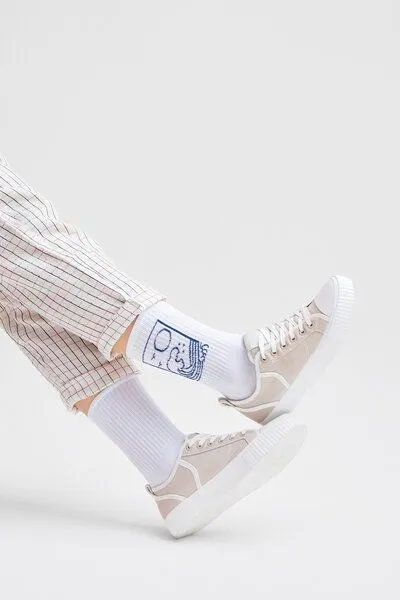 Natural Vibes Natural Vibes Ocean Socken | Bio GOTS | Tennissocken | Herren Damen Socken – Produktbild 4 von 4