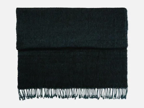 El Puente El Puente Umschlagtuch | Fair Trade & Handmade aus Nepal, Blau,schwarz, – Produktbild 1 von 3