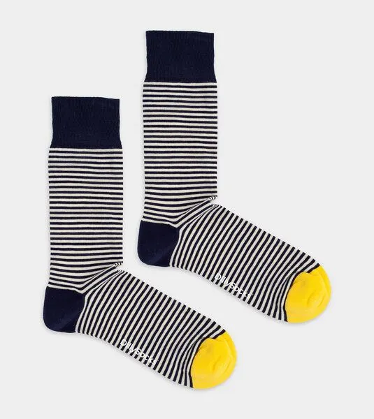 DillySocks DillySocks Socken Golden Stripes aus Biobaumwoll-Mix, Mehrfarbig, – Produktbild 1 von 2