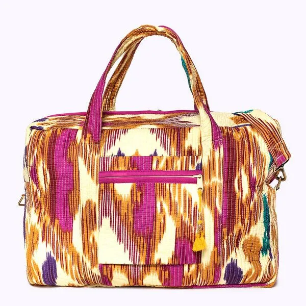 KIKOONI KIKOONI handgefertigte große Reisetasche TRAVELER BAG, Happy ikat, – Produktbild 4 von 4