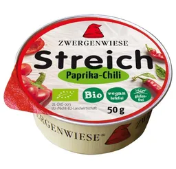 Zwergenwiese Zwergenwiese Herzhafter Brotaufstrich Kleiner Streich - Paprika-Chili 50g – Produktbild 1 von 1