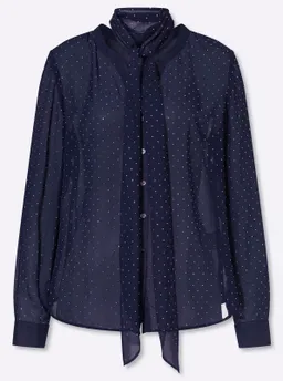heine Georgettebluse marine – Produktbild 1 von 1